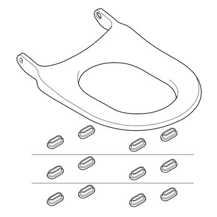 Capac WC GROHE SENSIA ARENA 14924SH0, alb dur