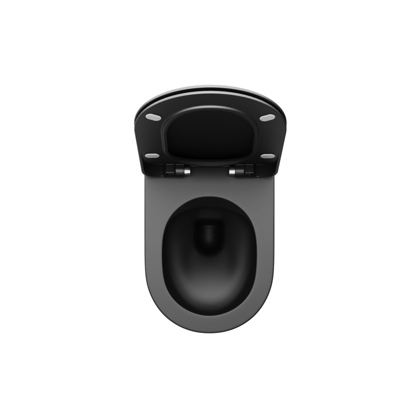 Capac WC Ravak X01795 SoftClose CHROME, negru