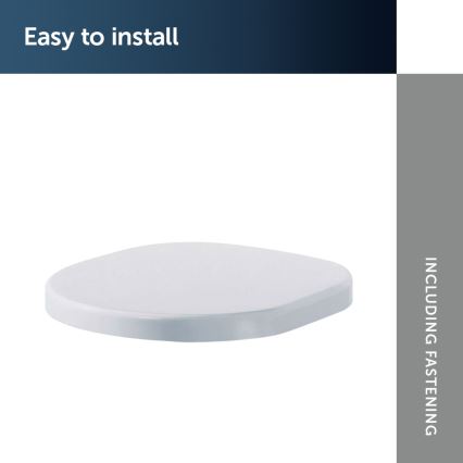 Capac WC TONIC Ideal Standard K706101 – alb, cu închidere lentă (SoftClose)