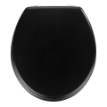 Capac WC WENKO PRIMA 20077100, 37 x 41 cm, negru/argintiu
