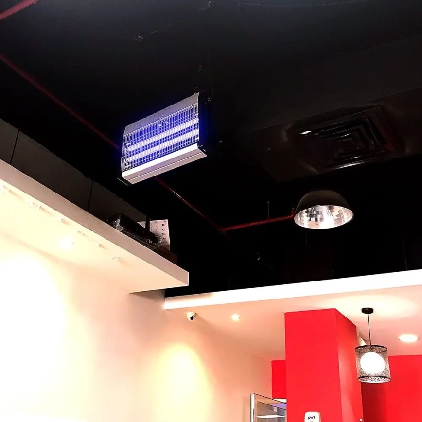 Capcana electrică pentru insecte 2x10W/230V, acoperire 80 m²