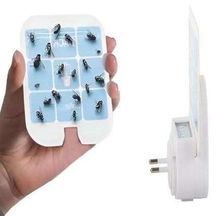 Capcană LED luminoasă cu plăcuțe înlocuibile pentru insecte UV/230V