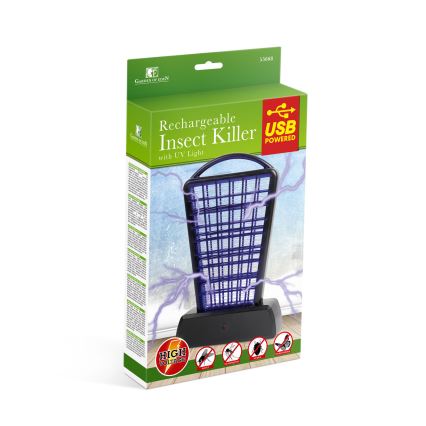 Capcană UV pentru insecte, 1000 mAh/5V, negru