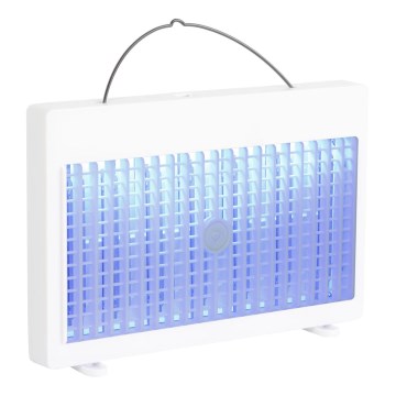 Capcană UV reîncărcabilă pentru insecte, 1200 mAh/5V, albă