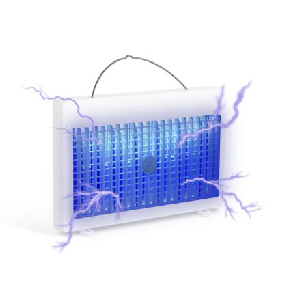 Capcană UV reîncărcabilă pentru insecte, 1200 mAh/5V, albă