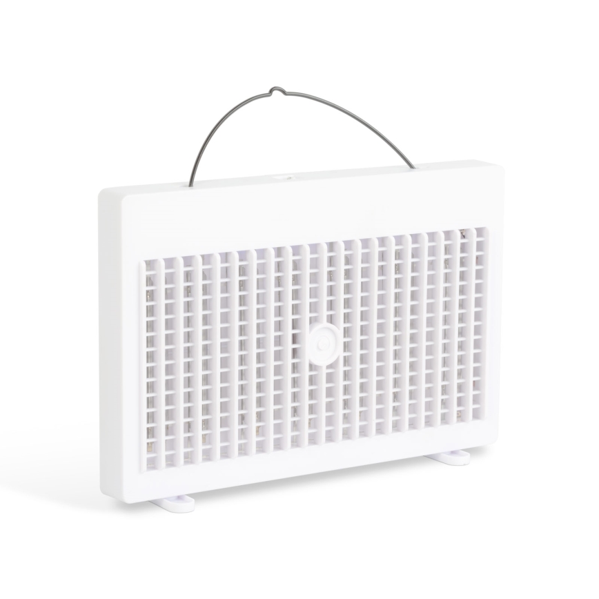 Capcană UV reîncărcabilă pentru insecte, 1200 mAh/5V, albă