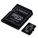 Card de memorie MicroSDHC 16GB Canvas Select Plus U1 80MB/s Kingston + adaptor SD