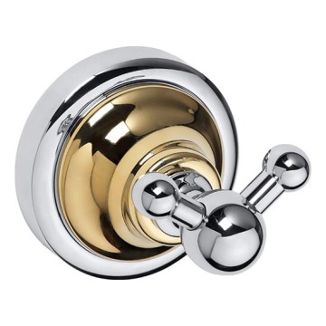 Cârlig 6,5 x 6,5 cm, argintiu/auriu