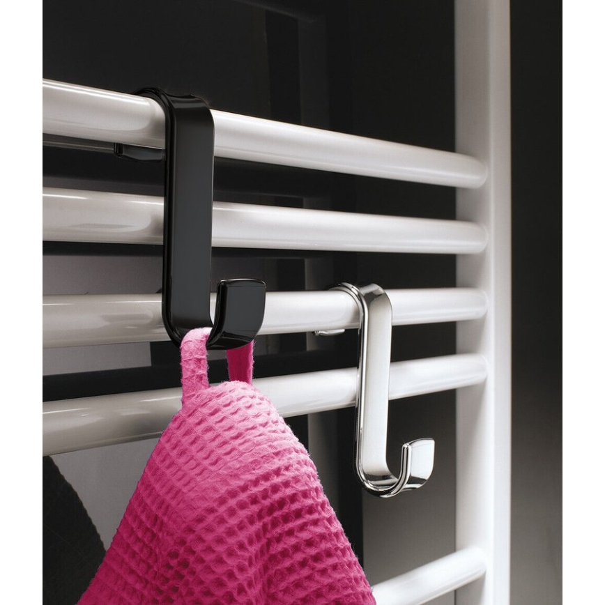 Cârlig de radiator Gedy negru/termoplastic