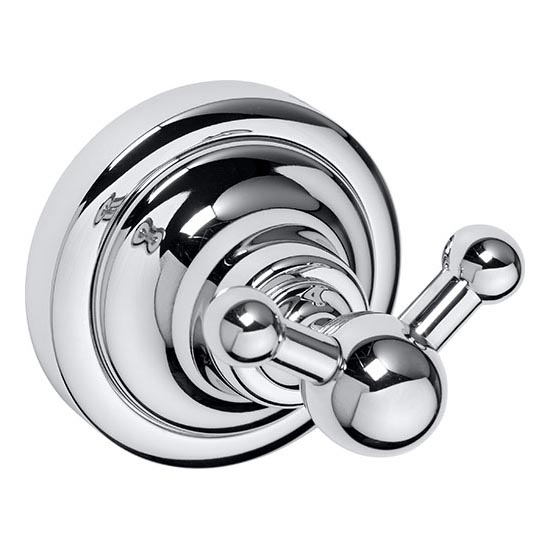 Cârlig dublu 6,5x6,5 cm, argintiu