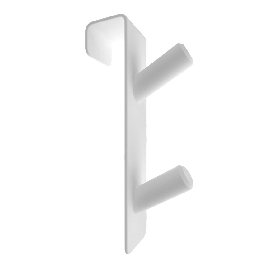 Cârlig pentru calorifer inox/alb