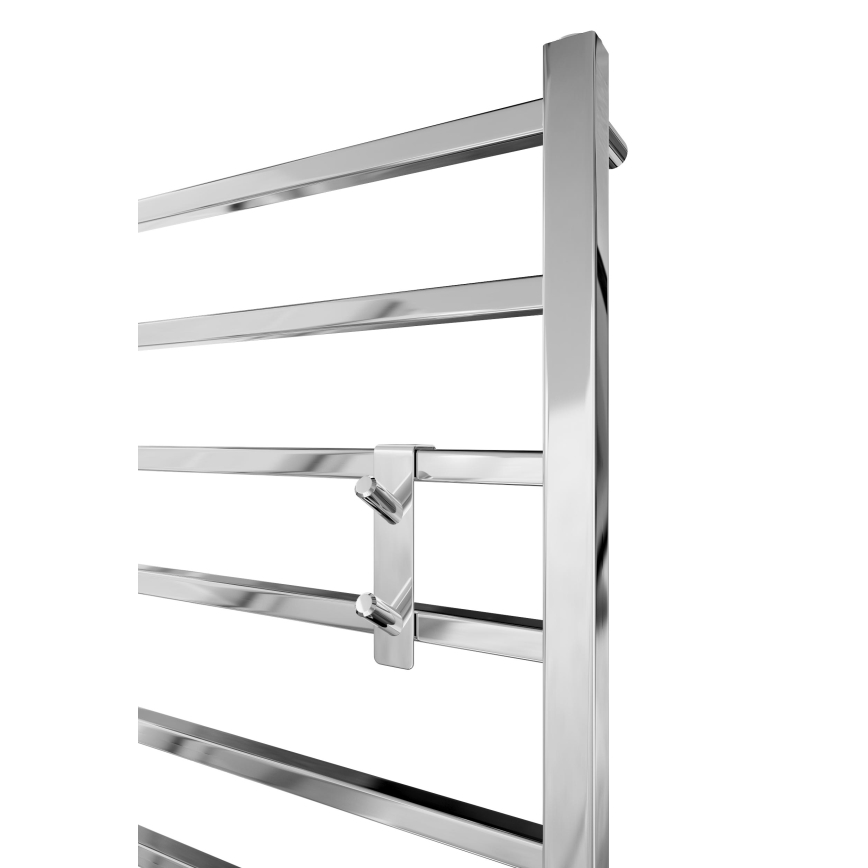 Cârlig pentru calorifer, oțel inoxidabil (INOX) / crom lucios