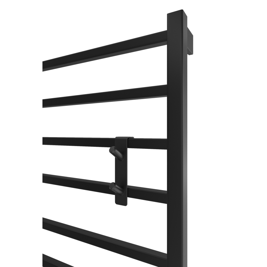 Cârlig pentru radiator, inox/negru