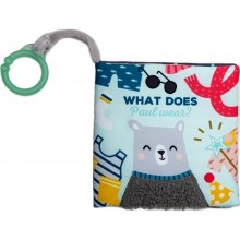Carte textilă pentru copii cu motiv de urs Taf Toys