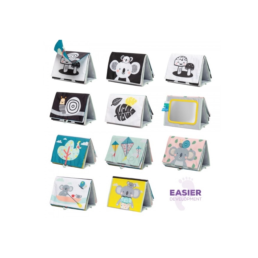Carte textilă pentru copii cu oglindă koala Taf Toys