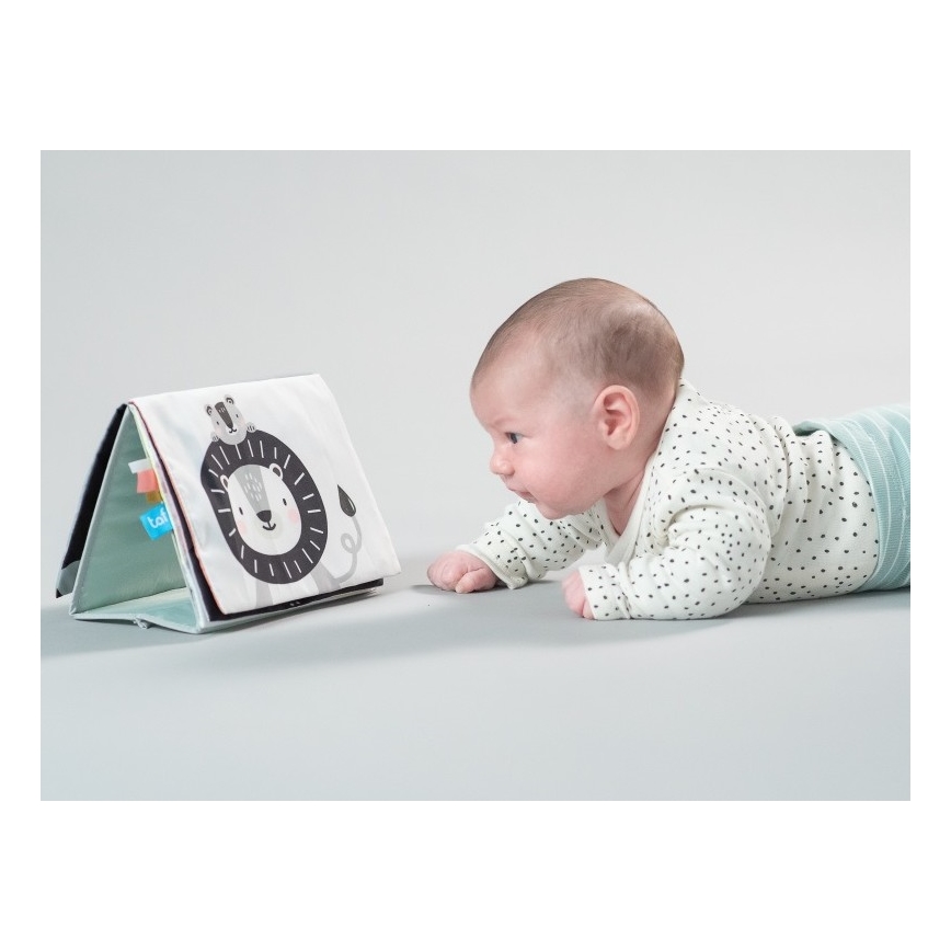 Carte textilă pentru copii cu oglindă savană Taf Toys