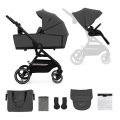 Cărucior de copii combinat 2 în 1 KINDERKRAFT SELECT YOXI Moonlight grey