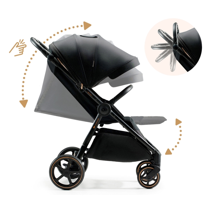 Cărucior de copii KINDERKRAFT SELECT MITZY Ink black