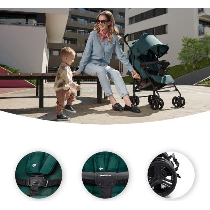 Cărucior de copii KINDERKRAFT TIK Green forest