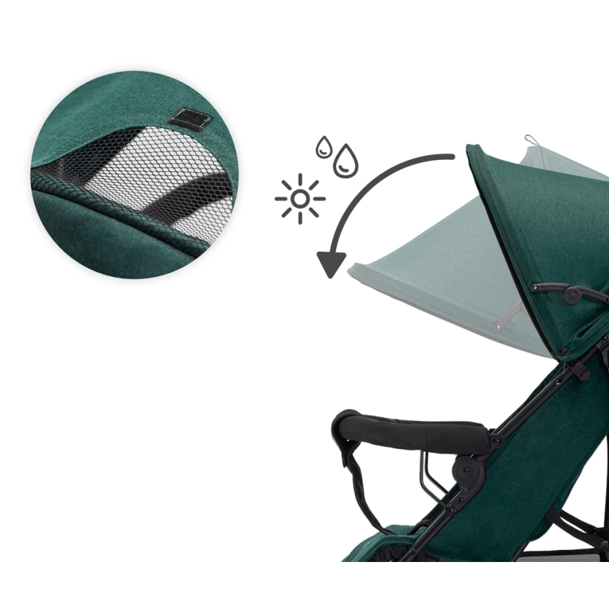 Cărucior de copii KINDERKRAFT TIK Green forest