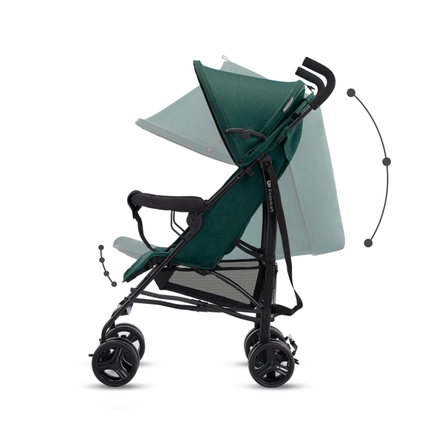 Cărucior de copii KINDERKRAFT TIK Green forest