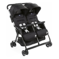 Cărucior de copii pentru gemeni Chicco OHLALA TWIN Black Night negru