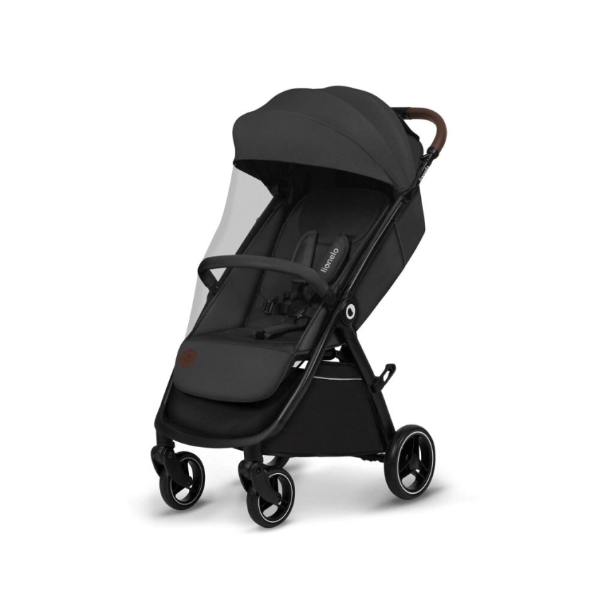 Cărucior Lionelo INGRID gri închis/negru