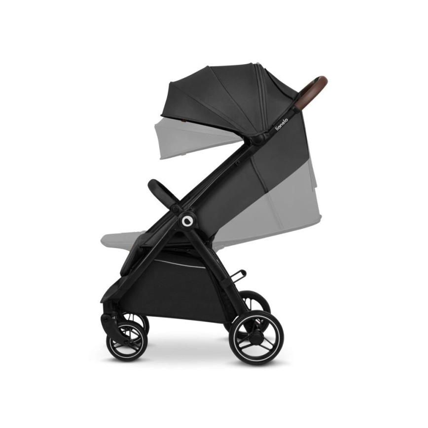 Cărucior Lionelo INGRID gri închis/negru