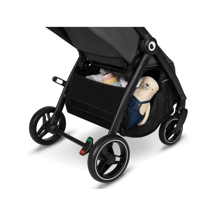 Cărucior Lionelo INGRID gri închis/negru