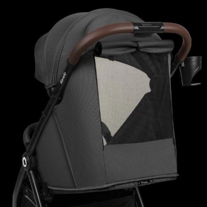 Cărucior Lionelo INGRID gri închis/negru