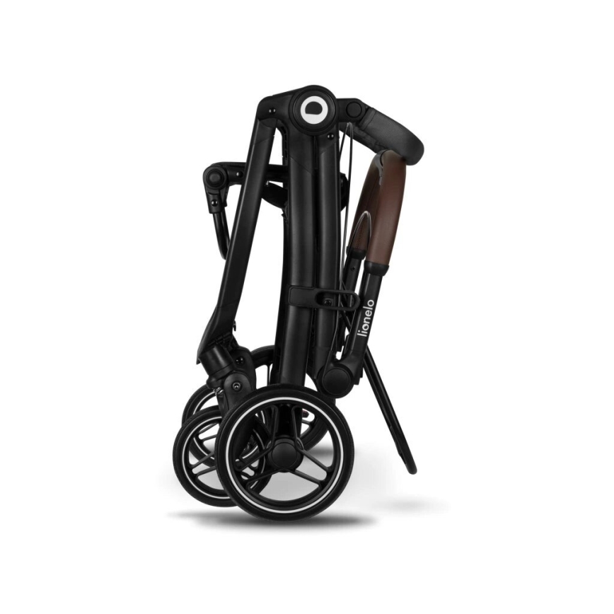 Cărucior Lionelo INGRID gri închis/negru