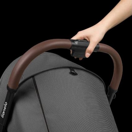 Cărucior Lionelo INGRID gri închis/negru