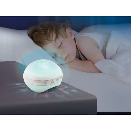 Carusel pentru pătuț cu sunete și proiector 3 în 1 Infantino 3xAAA verde