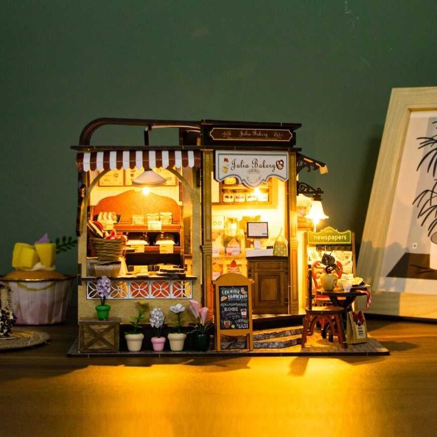 Casă miniaturală 2Kids Toys Brutăria Juliei 2xAAA