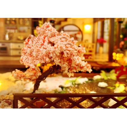 Casă miniaturală 2Kids Toys vilă îmbelșugată cu sakura 2xAAA
