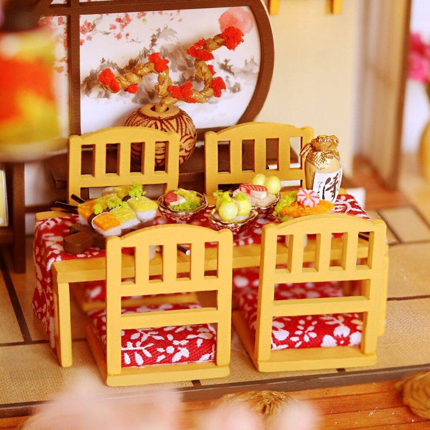 Casă miniaturală 2Kids Toys vilă îmbelșugată cu sakura 2xAAA