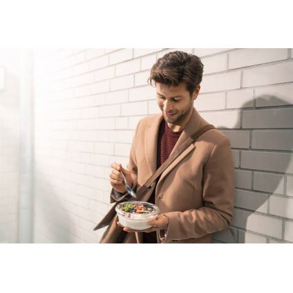 Caserolă Tefal 0,6 l MSEAL GLASS roșu/sticlă