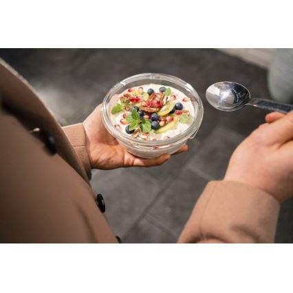 Caserolă Tefal 0,6 l MSEAL GLASS roșu/sticlă