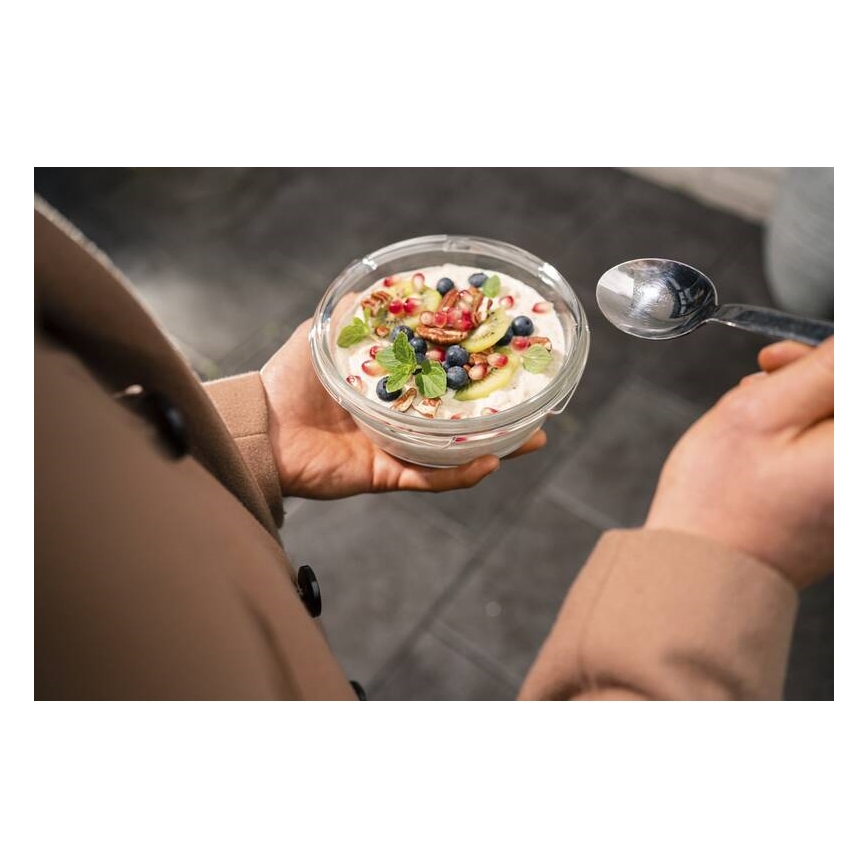 Caserolă Tefal 0,6 l MSEAL GLASS roșu/sticlă