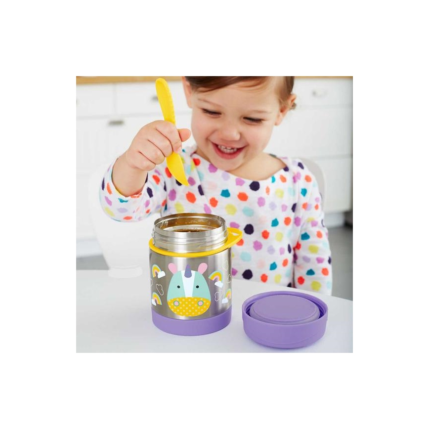 Caserolă termică cu lingură/furculiță ZOO 325 ml inorog Skip Hop