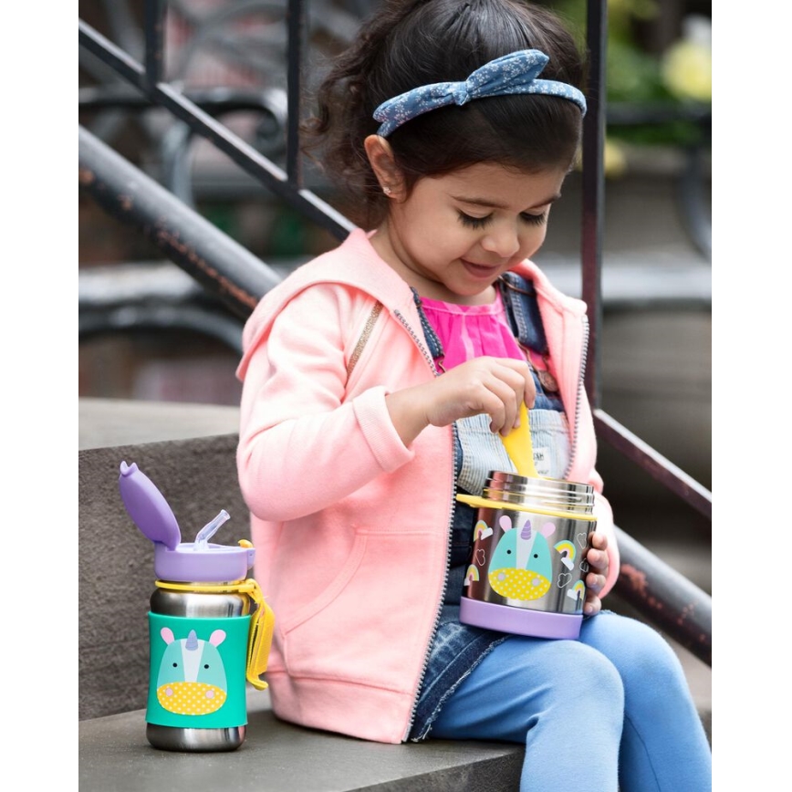 Caserolă termică cu lingură/furculiță ZOO 325 ml inorog Skip Hop