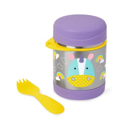 Caserolă termică cu lingură/furculiță ZOO 325 ml inorog Skip Hop