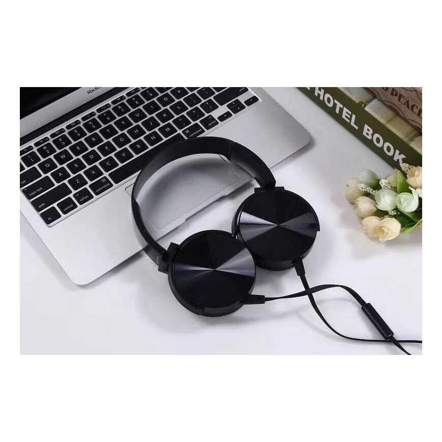 Căști cu fir și microfon, conector mini-jack