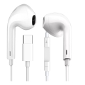 Căști cu microfon USB-C, albe