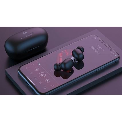 Căști fără fir impermeabile GT1 Pro Bluetooth negre Haylou