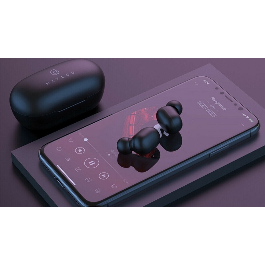 Căști fără fir impermeabile GT1 Pro Bluetooth negre Haylou