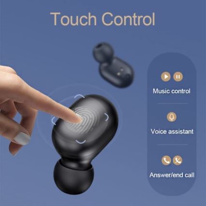 Căști fără fir impermeabile GT1 Pro Bluetooth negre Haylou