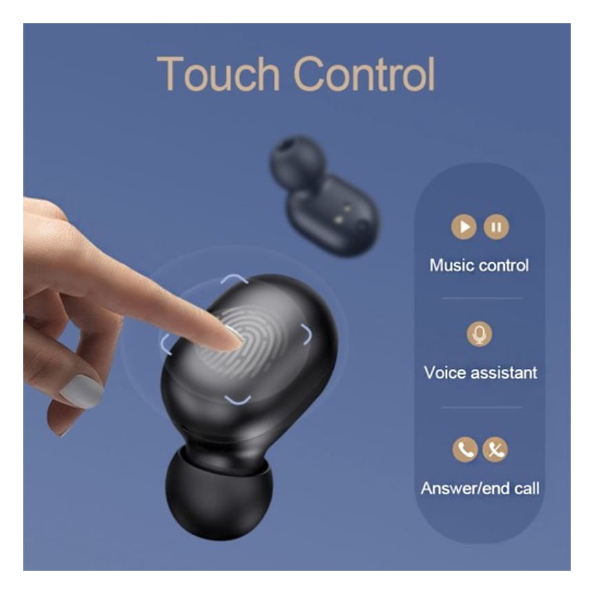 Căști fără fir impermeabile GT1 Pro Bluetooth negre Haylou