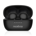 Căști fără fir Niceboy Podsie 4 POP 400 mAh + 2x 40 mAh IPX4 negru