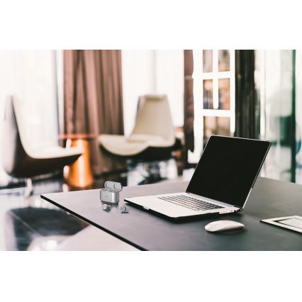 Căști fără fir Philips T1WT/00 IPX4 2x 60 mAh + 650 mAh argintiu